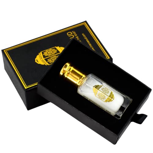 INTENSE OUD Musk Tahara Arabian Perfume Oil for Men & Women, Long Lasting Alcohol-Free Concentrated Fragrance, 12ml (0.40 oz) in Black Gift Box, White Musk & Vanilla Notes