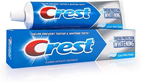 Crest Tartar Protection Whitening Cool Mint Flavor Toothpaste 8.2 Oz (Pack of 4)