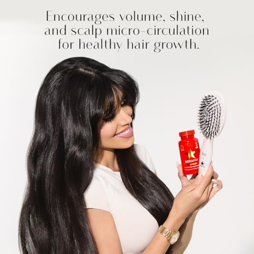 Hairtamin Hair Brush for All Hair Types | Paddle Brush for Blow Drying, Detangling, and Straightening | Anti-Static, Lightweight, and Ergonomic Design | Hair Brush for Men, Women, Kids, and Pets