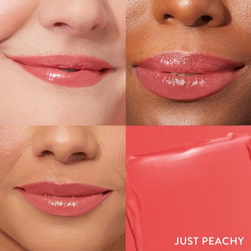 LAURA GELLER NEW YORK Hydration Heroes Kit: Spackle Primer, Hydrate + Jelly Balm Tinted Lip Balm, In the Buff + Serum Blush Cheek Tint (Just Peachy Lip Balm + Poppy Peach Blush)