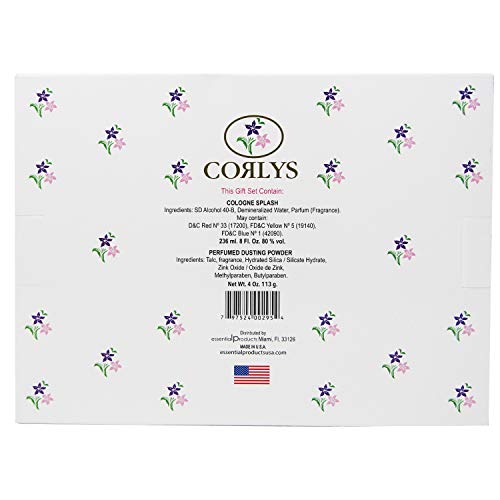 Corlys Violet Baby Cologne and Perfumed Dusting Powder