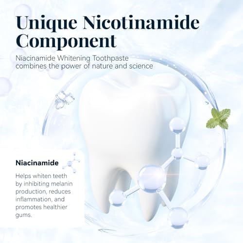 Busarus Toothpaste, Busarus Niacinamide Whitening Toothpaste, Fluoride-Free Whitening, with Coconut Oil & Xylitol, Freshen Breath (1)