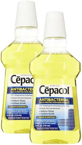 Cepacol Antibacterial Mouthwash, Gold, 48oz (2X24oz)