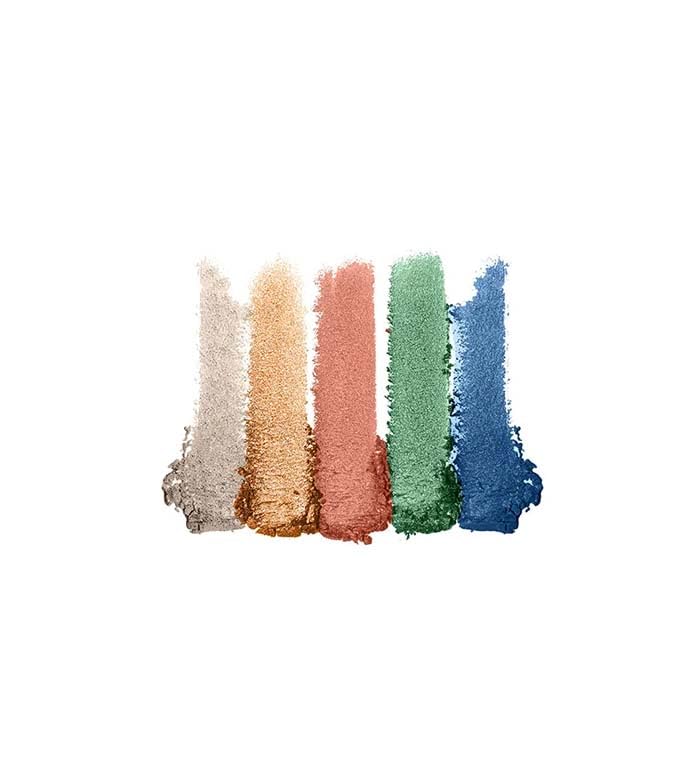L.A. COLORS Shimmer Eye Palette, Be Bright CES698 (Pack of 2)