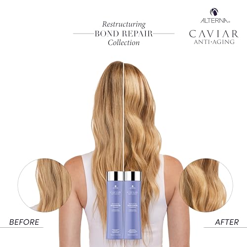 CAVIAR Anti-Aging Restructuring Bond Repair Conditioner | For Brittle, Damaged and Split Ends | Repairs, Strengthens & Protects Damaged Hair | Sulfate Free