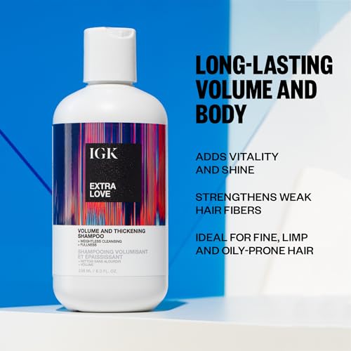 IGK Extra Love Volume and Thickening Shampoo 236 ml / 8 oz