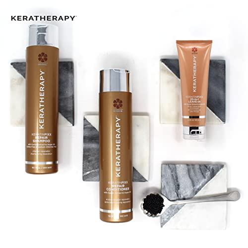 KERATHERAPY Keratin Infused KeratinFIXX 20-in-1 Leave-in, 4.2 fl. oz., 125 ml - Smoothing Leave in Conditioner Transforms Your Hair with 20 Benefits in 1 Easy Step - With Caviar Extract, & Argan Oil