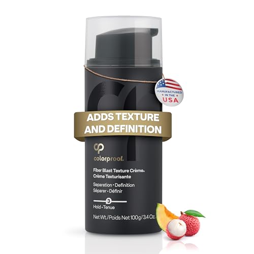 Colorproof Fiber Blast Texture Crème 3.4 Fl. Oz. Hydrating, Non-Greasy Hair Texture Cream with Lychee & Melon Scent, Travel Size Styling Cream