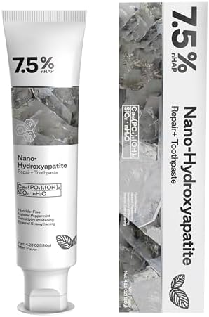 Hydroxyapatite Toothpaste for Advanced Enamel Protection, Gentle and Effective Formula, Fluoride-Free Toothpaste for Sensitive Teeth, 4.23oz (2)