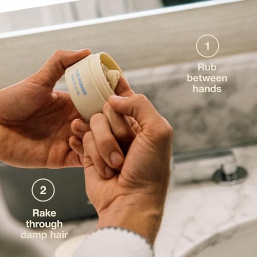 Jeff's Barbershop Clay Pomade, Sandalwood - Medium Hold, Matte Finish Hair Styling Cream Wax with Natural Beeswax & Castor Oil (3.4 fl oz/100ml)