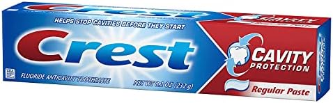 Crest Fluoride Anticavity Toothpaste, Prevents Cavities Before They Start, Regular Paste, 8.2 Ounce (Pack of 5)