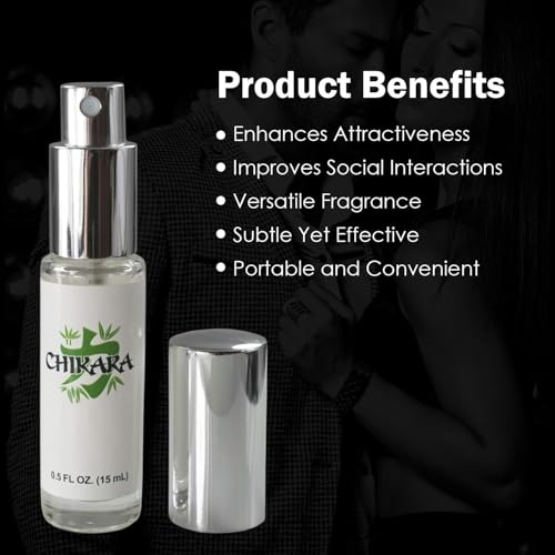 Chikara Pheromone Cologne for Men, High Concentration Pheromone Spray to Attract Women - Long Lasting (15 ML) - 3 Pack