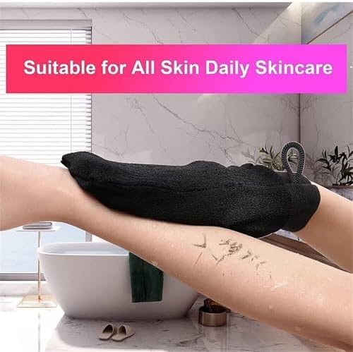Cheekyglo Exfoliating Glove, Cheeky Glow Exfoliating Glove, Cheekyglo Silk Exfoliating Mitt, Cheekyglo Glove, Exfoliating Mitts for Dead Skin Remove (Pink)