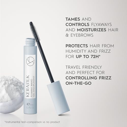 Kerasilk Flyaway Wand for On-the-Go Frizz Control, Vegan and Sulfate Free, 8ml