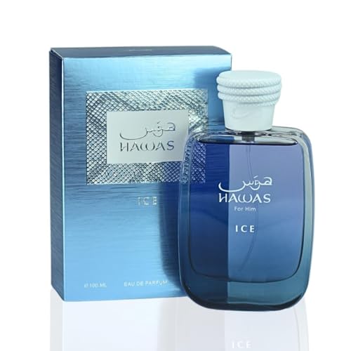 Hawas Ice For Him, Hawas Cologne For Men EDP 100ML (3.4Oz) | Long-Lasting Eau De Parfum | Fresh, Masculine Fragrance
