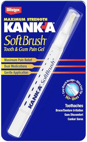 Kank-A Soft Brush Tooth & Gum Pain Gel - 0.07 oz, Pack of 2