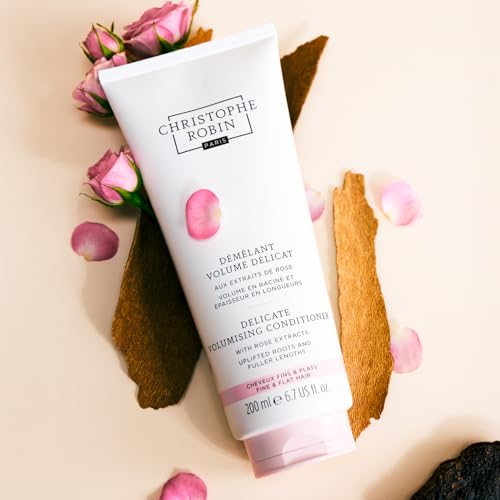 Christophe Robin Delicate Volumizing Conditioner With Rose Extracts for Thin, Fine, and Flat Hair 6.7 fl. oz