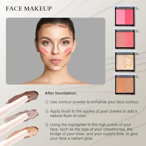 Color Nymph Professional Makeup Kits For Girls, Teenage Girls Makeup Kit with Storage Case Make Up Kit For Women Cosmetics Full Kit, Individual Packing Eyeshadow Blush Lipstick Mascara etc -Gold