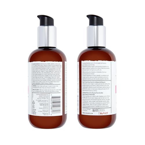 CURLSMITH - Hydrate & Plump Leave In Hair Conditioner, Volumizing and Nourishing for Wavy, Curly or Coily Hair, Vegan (237ml/8fl oz)