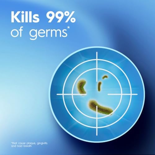 Crest Pro-Health Clean Mint Mouthwash, CPC Antigingivitis/Antiplaque Mouthwash, 500 mL (16.9 Fl Oz ), Pack of 4, Crest Mouthwash, Gingivitis Treatment