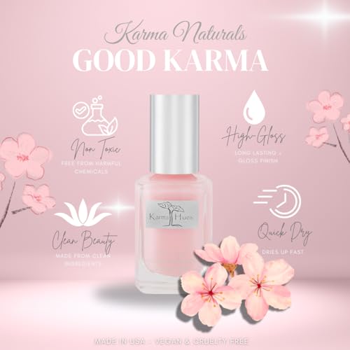 Karma Naturals Nail Polish – Non-Toxic, Vegan & Cruelty-Free (Good Karma, 0.43 fl oz)