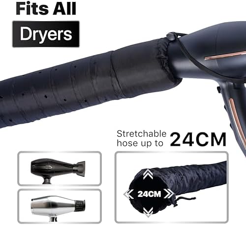 Hooded Hair Dryer with Dual Turbo Airflow & Soft Headband – Speeds Up Drying for Curly Hair, Reduces Heat on Ears & Neck – Large Hair Dryer Bonnet for Deep Conditioning at Home, Portable Use