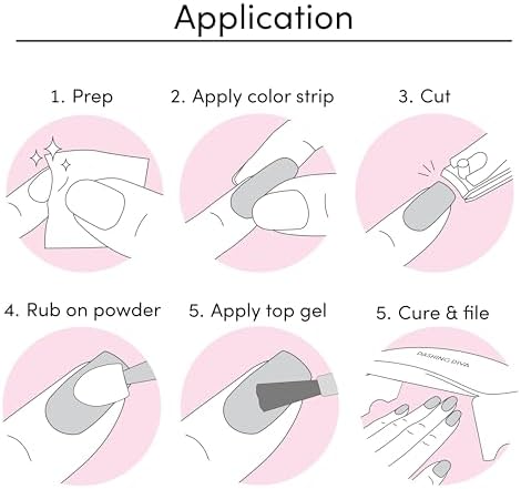 Dashing Diva Chromagic Gel Nail Strips - Pink Orbit - Easy UV Free, Chip Resistant, Long Lasting Gel Nail Stickers and Chrome Powder