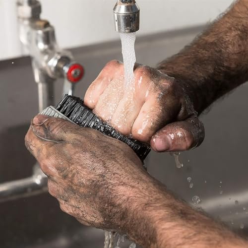 Grip Clean - Heavy Duty Nail Brush for Cleaning Fingernails - Nail Cleaning Scrub Brush for Men & Women - Mechanic Brush. Nail Brush Cleaner for Hands & Under Nails. Stiff Bristle Brush