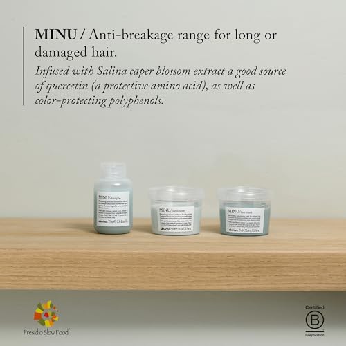 Davines MINU Shampoo, Color Retention Shampoo For Colored, Treated Hair, Protects & Keeps Hair Bright, Shiny For Longer