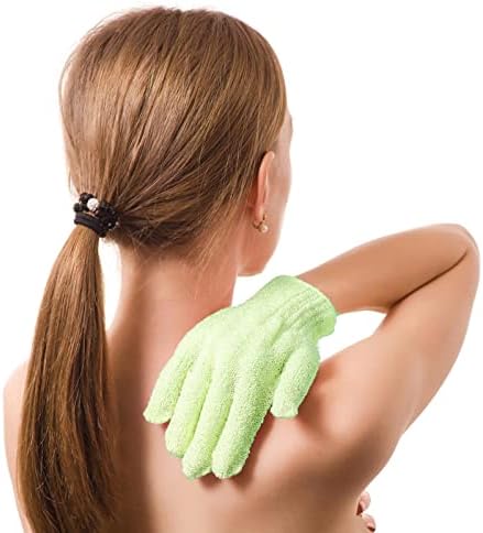 BTYMS 96 Pcs Shower Exfoliating Gloves Hand Exfoliating Glove Body Scrubber Loofah Washing Gloves for Shower, Spa, Massage and Body Scrubs, Dead Skin Cell Remover
