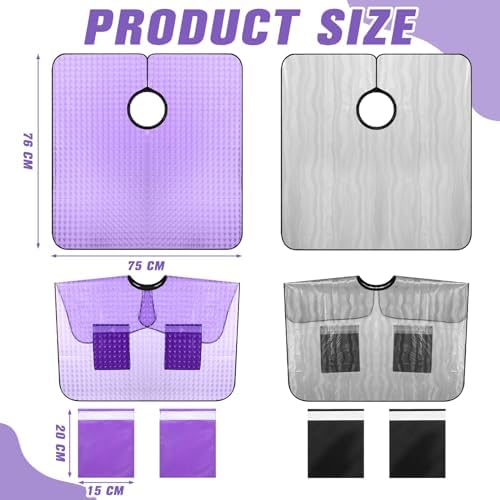 Cuffbow 2 Pcs Waterproof Post Surgery Shower Capes Post Mastectomy Must Haves Garment for Mastectomy Chest Shoulder Surgery Recovery Shower Protection