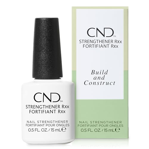 CND™ Strengthener RXx, Nail Strengthener for Tougher, Stronger Nails & Protection for Thin Nails, 0.5 Fl Oz, 0.5 fl oz