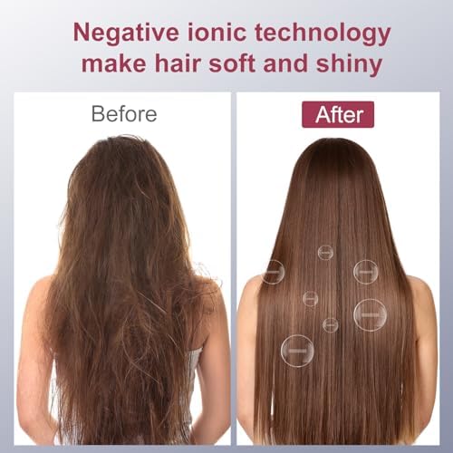 CONFU Hair Dryer, Professional Ionic Salon Blow Dryer with Diffuser for Women and Men, 5X Fast Drying, Powerful and Quiet Hair Blow Dryer for Fast & Easy Styling (1875 Watts)