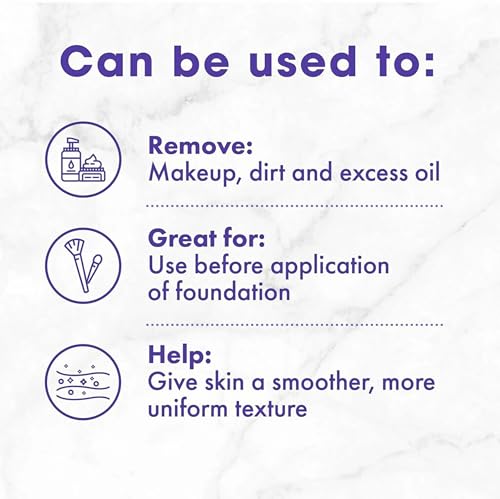 Buf-Puf Facial Sponge, Dermatologist Developed, Removes Deep Down Dirt & Makeup That Causes Breakouts and Blackheads, Reusable, Exfoliating, White, 12 Count