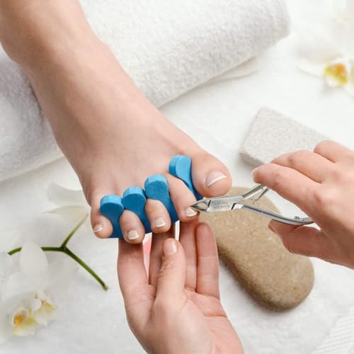 Cuticle Trimmer with Cuticle Pusher Professional Stainless Steel Cuticle Cutter Sharp Blades Double Spring Cuticle Nippers for Nail Care (Silver Nipper - Pack of 4)