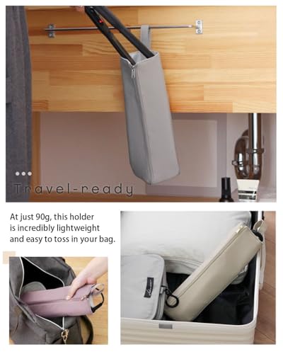 Hot Iron Holder & Mat, Heat Resistant Travel Bag for Curling Iron, Flat Iron - Hair Tool Organizer for Home, Travel