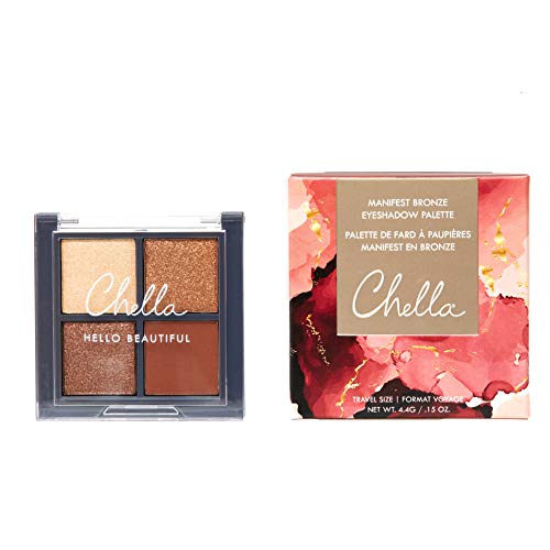 Chella Makeup Eyeshadow Palette, Travel Size, Manifest