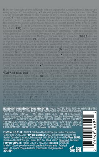 Joico Curls Like Us Smooth & Bounce Curl Hydrating Foam | For Curly Hair | Reduce Frizz | Enhance Curl Patterns | 72-Hour Humidity Protection | With Moringa Seed & Algae Oil | 6.7 Fl Oz