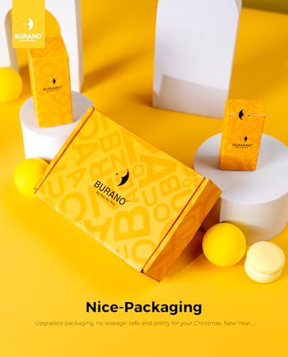 BURANO Nail Art Foil Glue Gel, 15ML 2 Bottles with 60PCS Foils Sticker, Nails Designer Adhesive Transfer Art UV LED Lamp Required