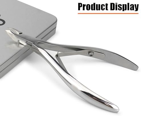 LePinko Salon-Quality Cuticle Trimmer with Cuticle Pusher, Super Labor-saving Cuticle Cutter, Sharp Cuticle Clippers for Manicurist, Professional Pedicure Manicure Nail Care Tool, 5mm Jaw