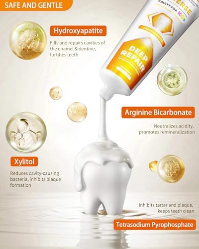 Cavity Reversing Kids Toothpaste - Hydroxyapatite Toddler Cavity Filler, Fluoride Free