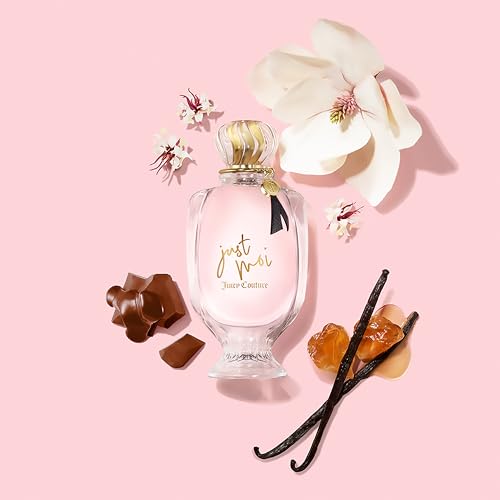 Juicy Couture Just Moi Eau de Parfum Spray for Women, Amber Vanilla Perfume with Cacao Blossom, Magnolia & Musk, Long-Lasting Scent