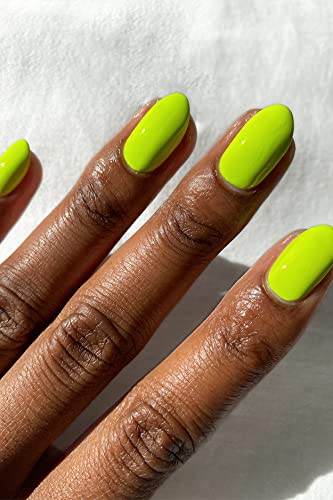 Cirque Colors Electric Daisy - Neon Highlighter Yellow Creme Nail Polish - 0.37 Fl Oz (11 mL) - Vegan & Cruelty-Free