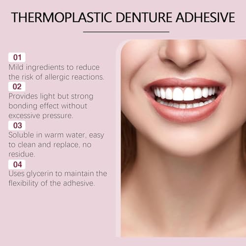 JEREMYTIS Thermoplastic Denture Adhesive, JEREMYTIS Denture Adhesive (1PCS)