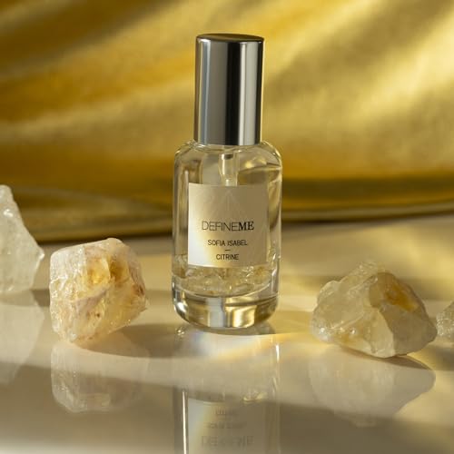 Citrine Crystal Infused Natural Perfume Mist, Sofia Isabel Scent, 0.95 FL OZ