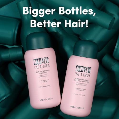 Coco & Eve Like A Virgin Super Hydrating Shampoo - Natural, Sulfate free Hair Care with Argan Oil, Coconut and Avocado Oil. For Dry Damaged, Color Treated Hair.