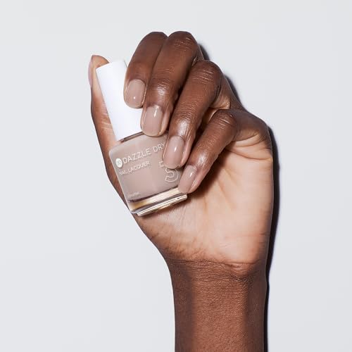 Dazzle Dry Nail Lacquer (Step 3) - Chiffon Moment Lacquer - A sheer warm taupe. Sheer cream. (0.5 fl oz)