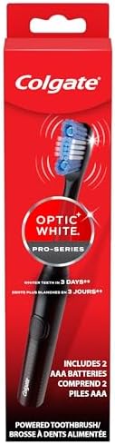 Colgate 360 Optic White Pro-Series Battery Black Toothbrush