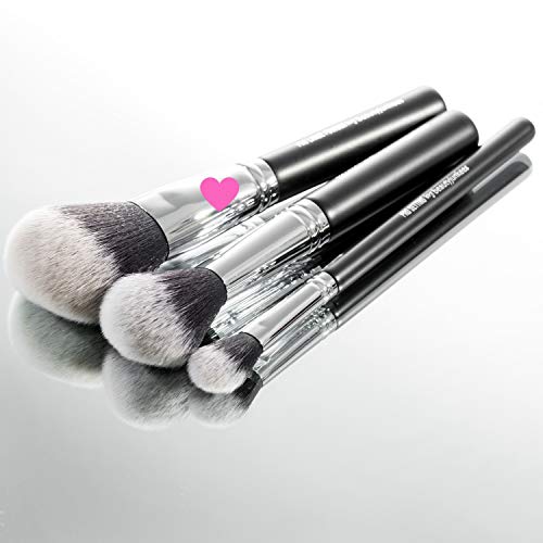 Large Finishing Powder Makeup Brush - Big Fluffy Domed Powder Make Up Brushes for Full Face, Body Bronzer Contouring, Loose, Mineral, Compact, Translucent Powders, Soft Synthetic Vegan Cruelty Free