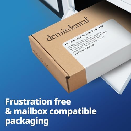 Kids Mini Toothbrush Heads Compatible with Philips Sonicare Kids Toothbrush Heads - Replacement Heads Mini Sensitive - Brush Heads from Ages 3 to 6 - Turquoise - Replaces HX6038-8 Pack